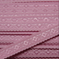 Preview: Elastisches Schrägband JACQUARD 12mm rosa